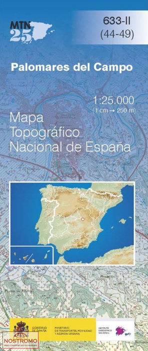 633-2 PALOMARES DEL CAMPO | carte topographique CNIG