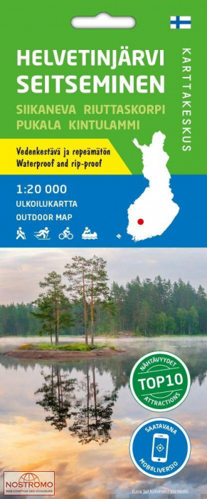 HELVETINJÄRVI - SEITSEMINEN | Karttakeskus hiking map
