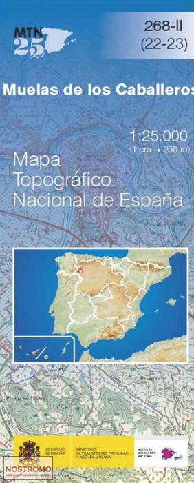 268-2 MUELAS DE LOS CABALLEROS | carte topographique CNIG
