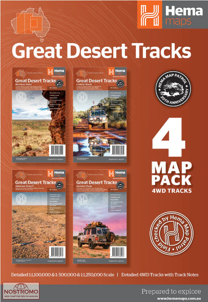 GREAT DESERT TRACKS | cartes touristiques Hema