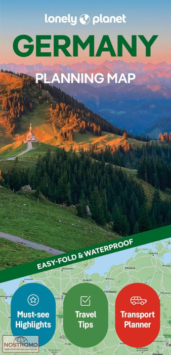 ALLEMAGNE | carte touristique Lonely Planet