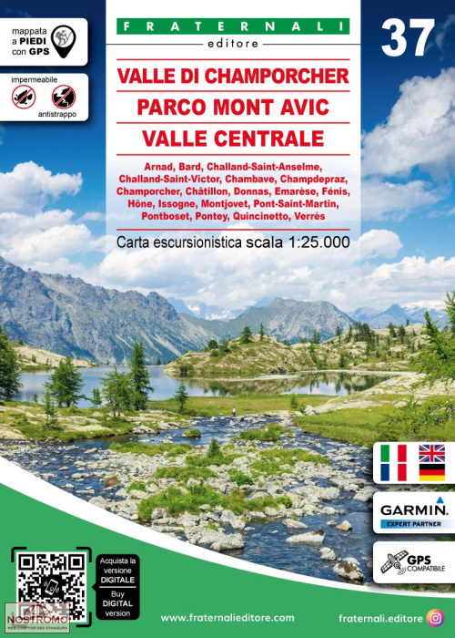 37 VALLE DI CHAMPORCHER | Fraternali hiking map
