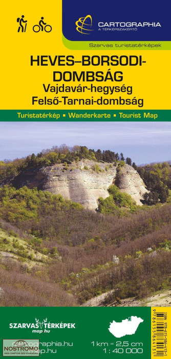 HEVES-BORSODI-DOMBSÁG | Cartographia & Szarvas hiking map