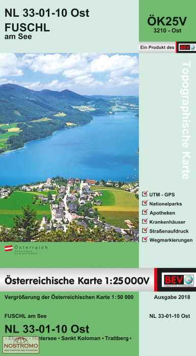3210-OST FUSCHL AM SEE | carte topographique BEV