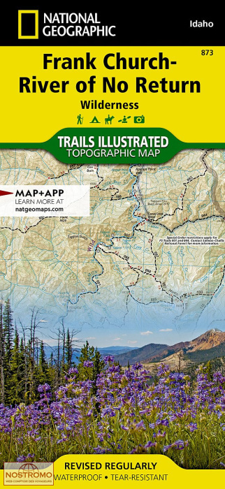 FRANCK CHURCH - RIVER OF NO RETURN | National Geographic hiking map