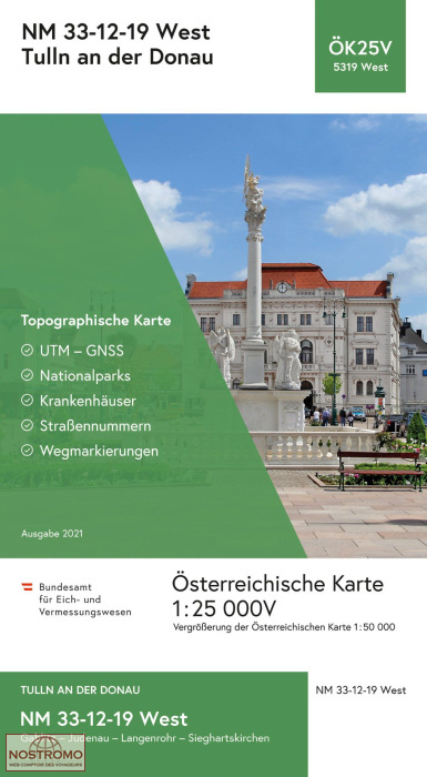 5319-WEST TULLN AN DER DONAU | BEV topographical map