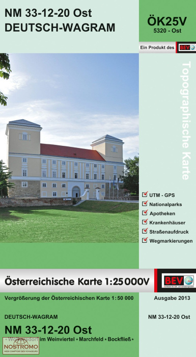5320-OST DEUTSCH-WAGRAM | carte topographique BEV