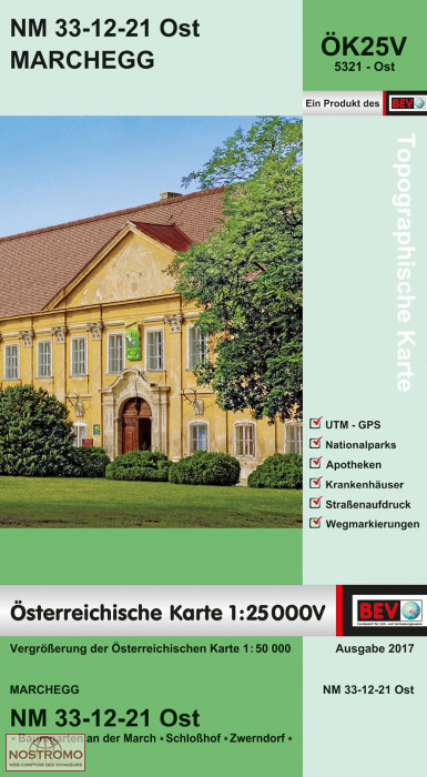 5321-OST MARCHEGG | carte topographique BEV