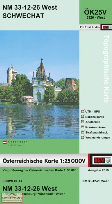 5326-WEST SCHWECHAT | carte topographique BEV