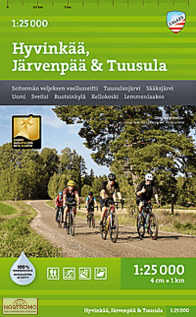 HYVINKÄÄ - NURMIJÄRVI - TUUSULA | Calazo hiking map