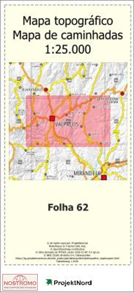 062 VALPAÇOS | carte topographique Projektnord