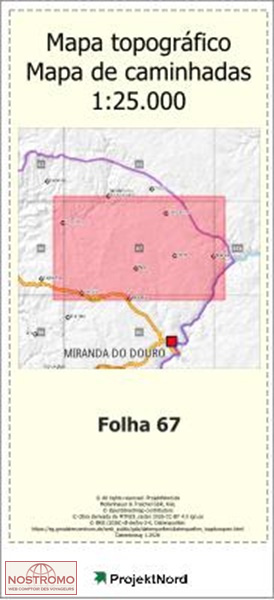 067 IFANES (MIRANDA DO DOURO) | carte topographique Projektnord