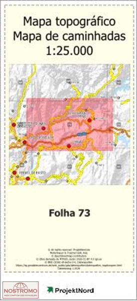 073 RIBEIRA DE PENA | carte topographique Projektnord