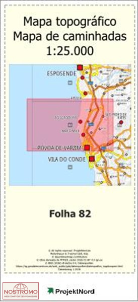082 POVOA DO VARZIM | carte topographique Projektnord