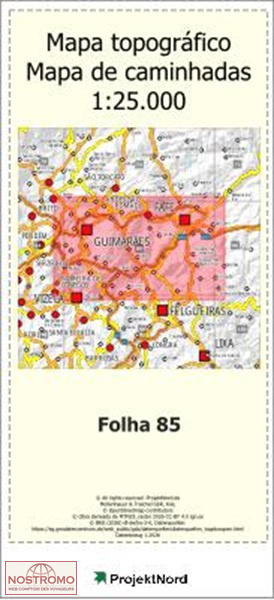 085 GUIMARAES | carte topographique Projektnord