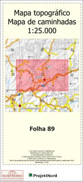 089 MURÇA | carte topographique Projektnord