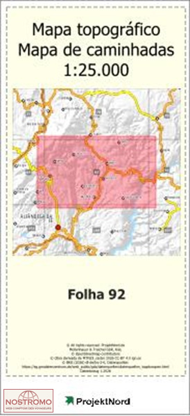 092 PEREDO (MACEDO DE CAVALEIROS) | carte topographique Projektnord