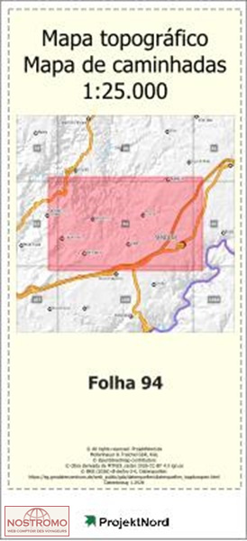 094 SENDIM (MIRANDA DO DOURO) | carte topographique Projektnord