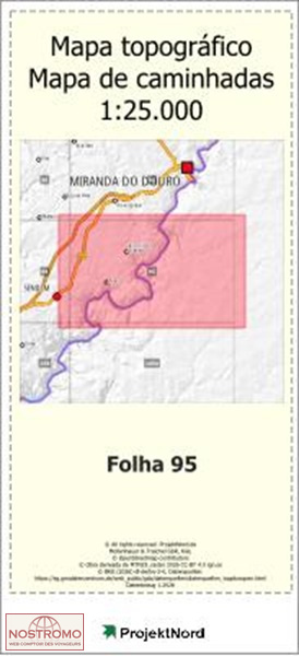 095 VILA CHA DA BRACIOSA (MIRANDA DO DOURO) | carte topographique Projektnord