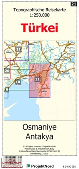 21 OSMANIYE - ANTAKYA | carte topographique Projektnord