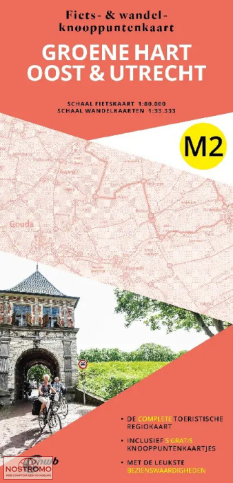 M2 GROENE HART OOST & UTRECHT | carte de cyclotourisme et de randonnée ANWB