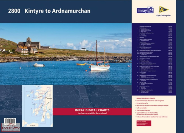 2800 KYNTIRE TO ARDNAMURCHAN | cartes marines Imray