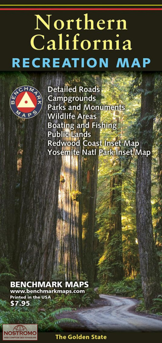 CALIFORNIE DU NORD | carte touristique Benchmark
