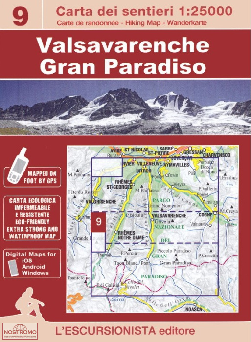 09 VALSAVARENCHE - GRAN PARADISO | l'Escursionista hiking map