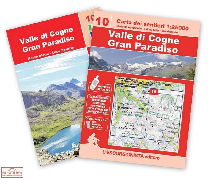 10 VALLE DI COGNE - GRAN PARADISO | l'Escursionista hiking map