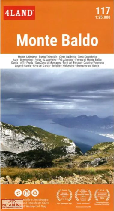 117 MONTE BALDO | carte de randonnée et VTT 4Land