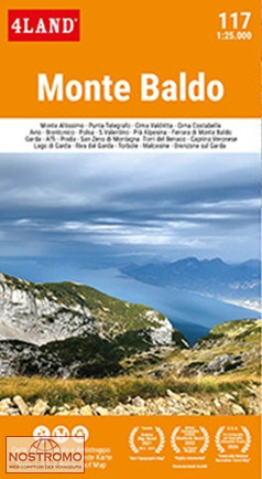 117 MONTE BALDO | carte de randonnée et VTT 4Land