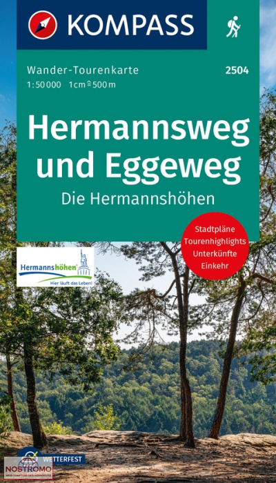2504 HERMANNSWEG UND EGGEWEG | Kompass hiking map