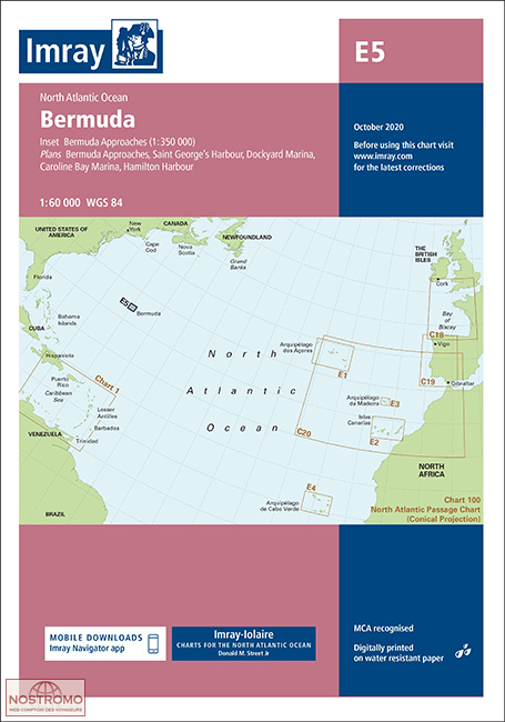 E5 BERMUDA | Imray nautical chart