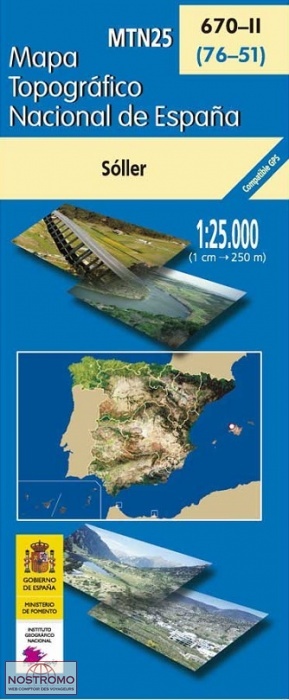 670-2 SÓLLER | carte topographique CNIG