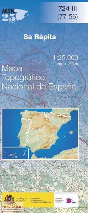 724-3 SA RÀPITA | CNIG topographical map