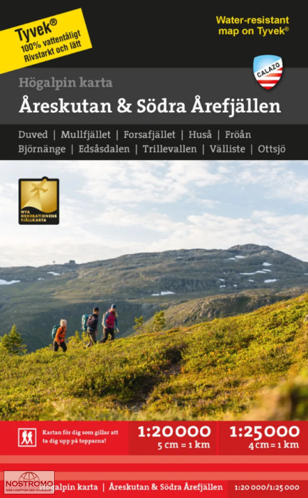 ÅRESKUTAN - SÖDRA ÅREFJÄLLEN | Calazo hiking map