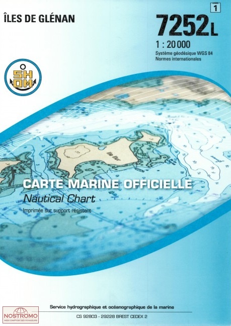 7252L ÎLES DE GLÉNAN | SHOM nautical chart
