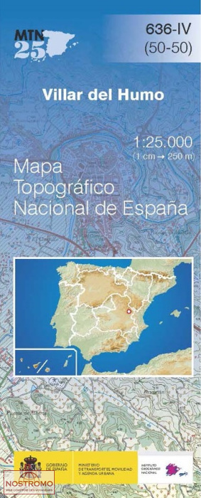 636-4 VILLAR DEL HUMO | carte topographique CNIG