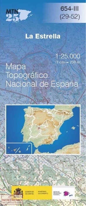 654-3 LA ESTRELLA | carte topographique CNIG