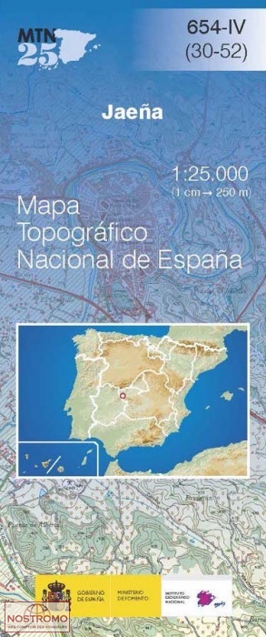 654-4 JAEÑA | carte topographique CNIG