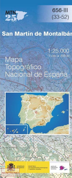 656-3 SAN MARTIN DE MONTALBÁN | carte topographique CNIG