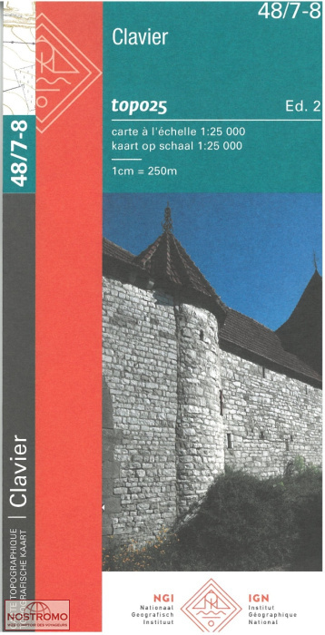 48/7-8 CLAVIER | NGI/IGN topographical map