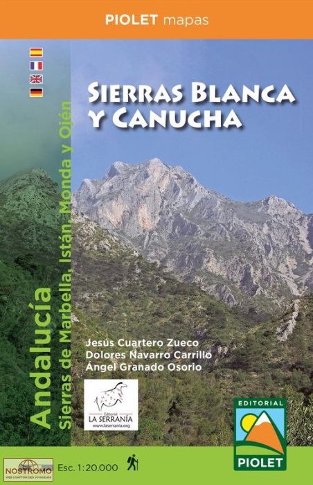 SIERRAS BLANCA Y CANUCHA | Piolet hiking map