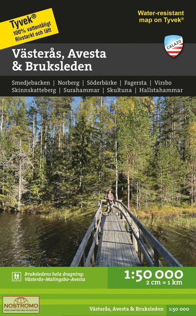VÄSTERAS - AVESTA - BRUKSLEDEN | Calazo hiking map