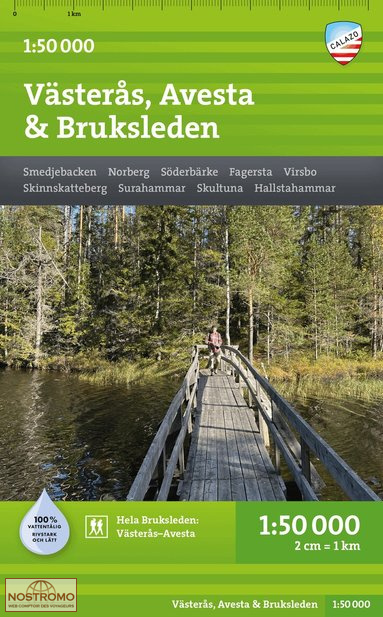 VÄSTERAS - AVESTA - BRUKSLEDEN | carte de randonnée Calazo