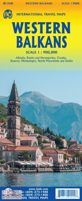 BALKANS OUEST | carte touristique ITMB