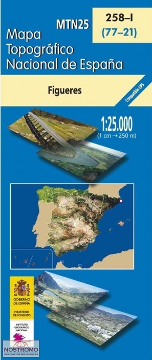258-1 FIGUERES | carte topographique CNIG
