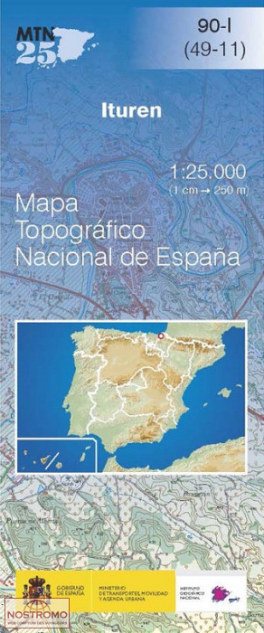 090-1 ITUREN | CNIG topographical map