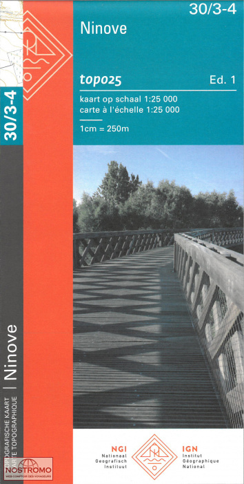30/3-4 NINOVE | carte topographique NGI/IGN