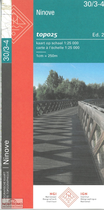 30/3-4 NINOVE | NGI/IGN topographical map